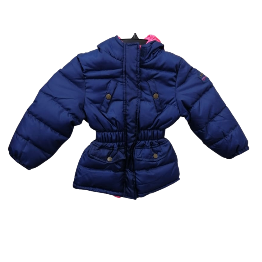 Chaqueta azul marino/rosa para niña