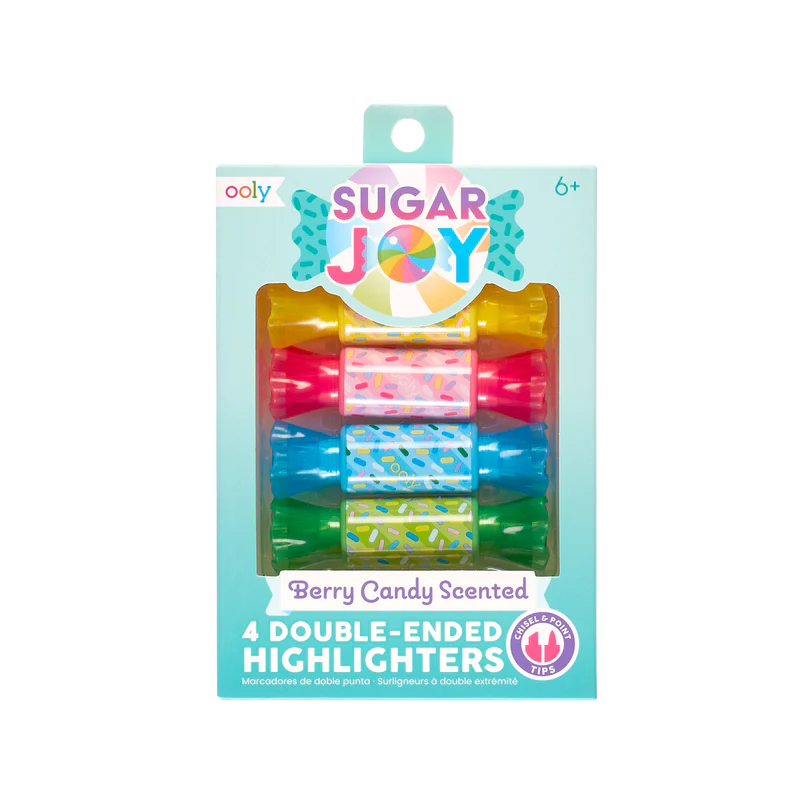 Rotuladores fluorescentes de doble punta con aroma Sugar Joy