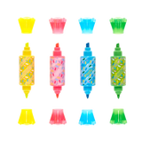 Rotuladores fluorescentes de doble punta con aroma Sugar Joy