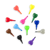 Corazones apilables crayones
