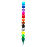 pila de estrellas apilando crayones