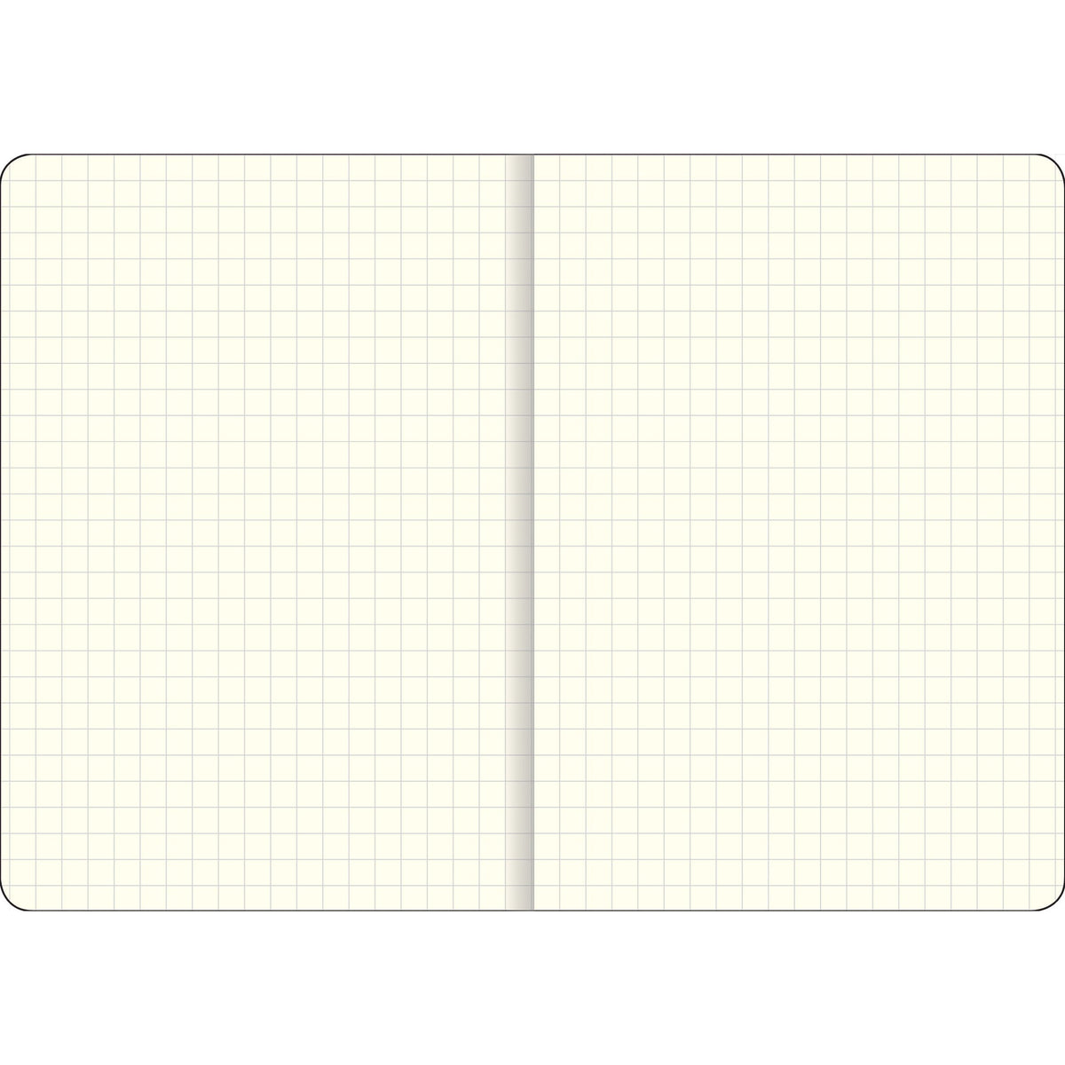 Essentials cuaderno de líneas cuadriculadas negro lg