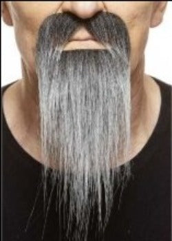 Bigotes con barbas grises