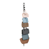 Colgador de cartera negro de 8 ganchos