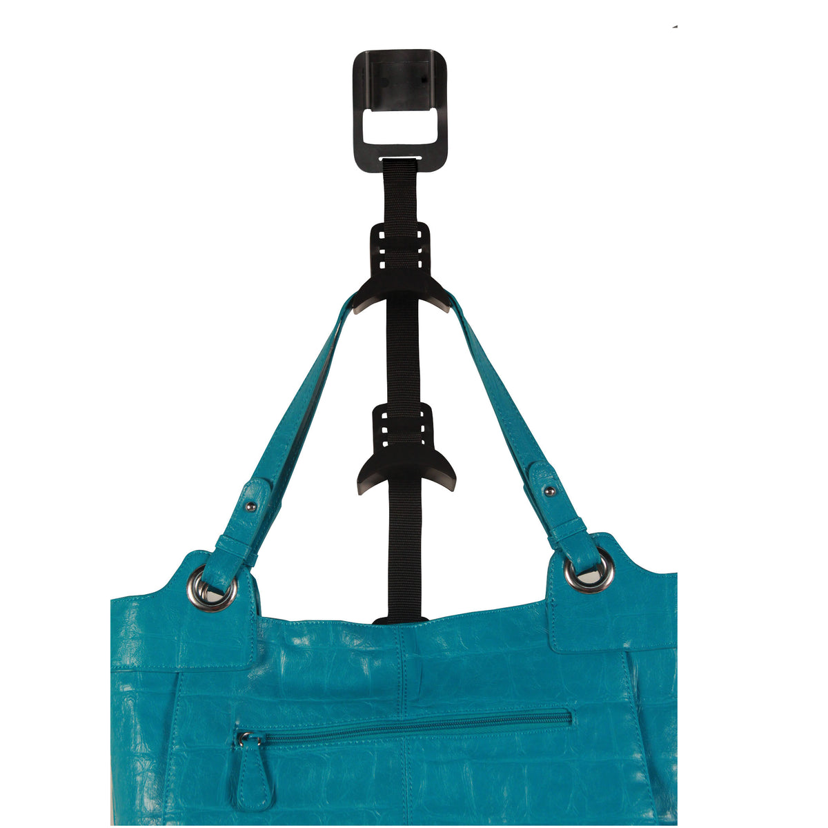 Colgador de cartera negro de 8 ganchos