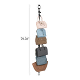 Colgador de cartera negro de 8 ganchos