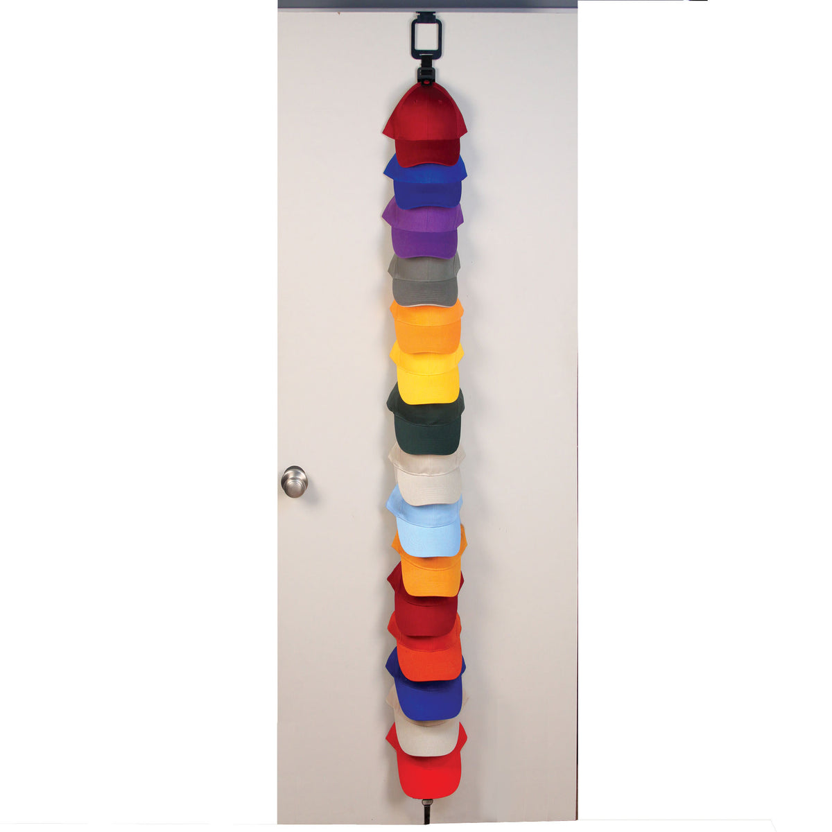 ORGANIZADOR DE GORRAS PARA COLGAR SOBRE LA PUERTA  15 Clips