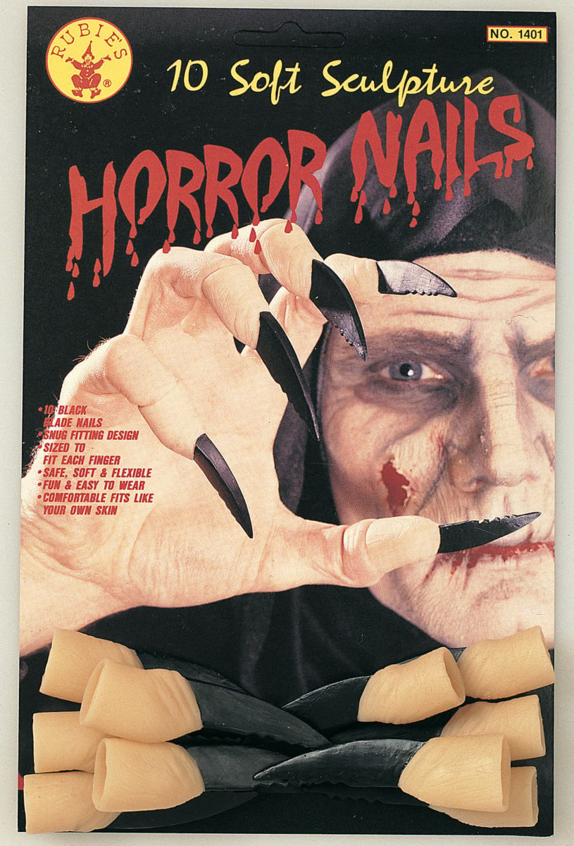 HORROR DE GOMA MANICURA (NEGRA)