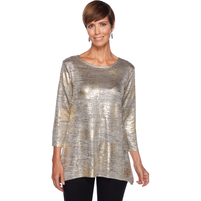 Blusa de manga larga dorada Ruby Rd
