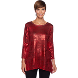 Blusa de manga larga roja Ruby Rd.