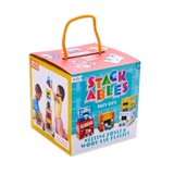 juego de coches y juguetes de cartón apilables y anidables - ciudad ajetreada