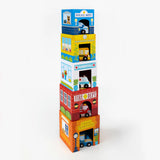 juego de coches y juguetes de cartón apilables y anidables - ciudad ajetreada