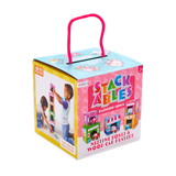 stackables nested cardboard toys and cars set - rainbow town