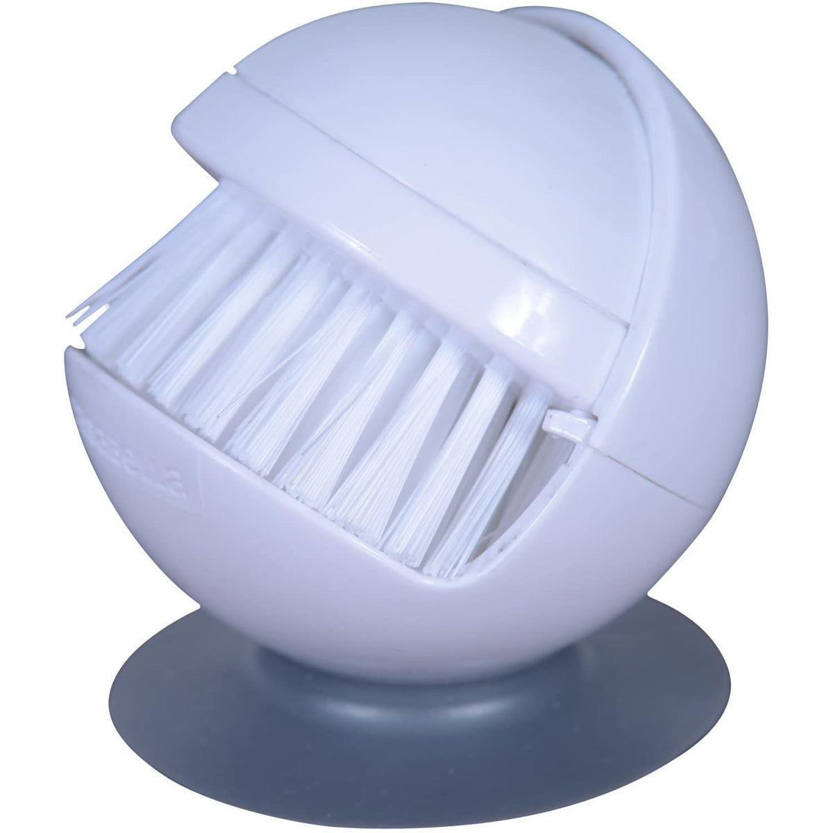 Cepillo de palma con base de succión blanco