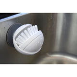 Cepillo de palma con base de succión blanco