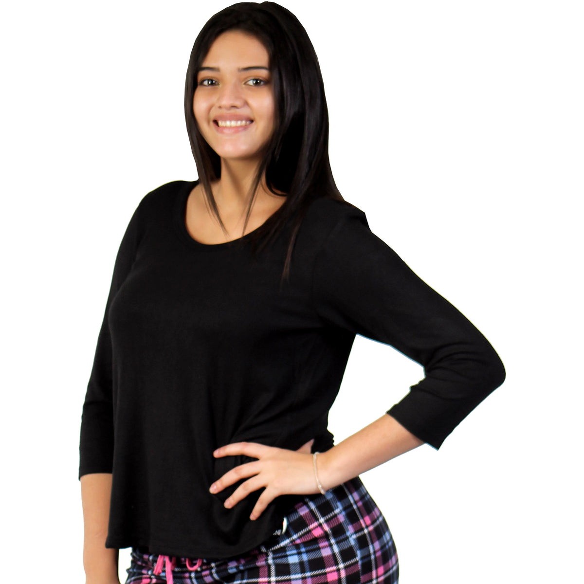 Soft Black Pajama Top