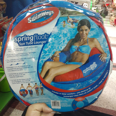 Flotador de primavera con sillón reclinable y parasol