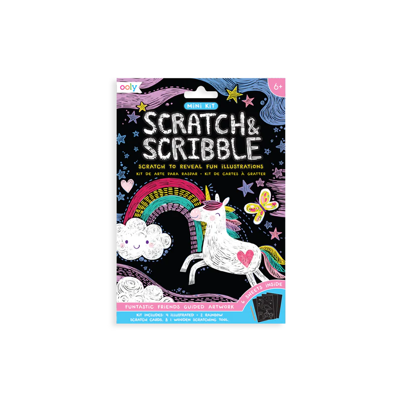 Mini kits de arte para rascar y garabatear
