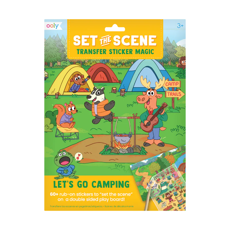 set the scene transfer stickers magic - let's go camping