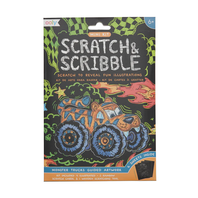 Mini kits de arte para rascar y garabatear