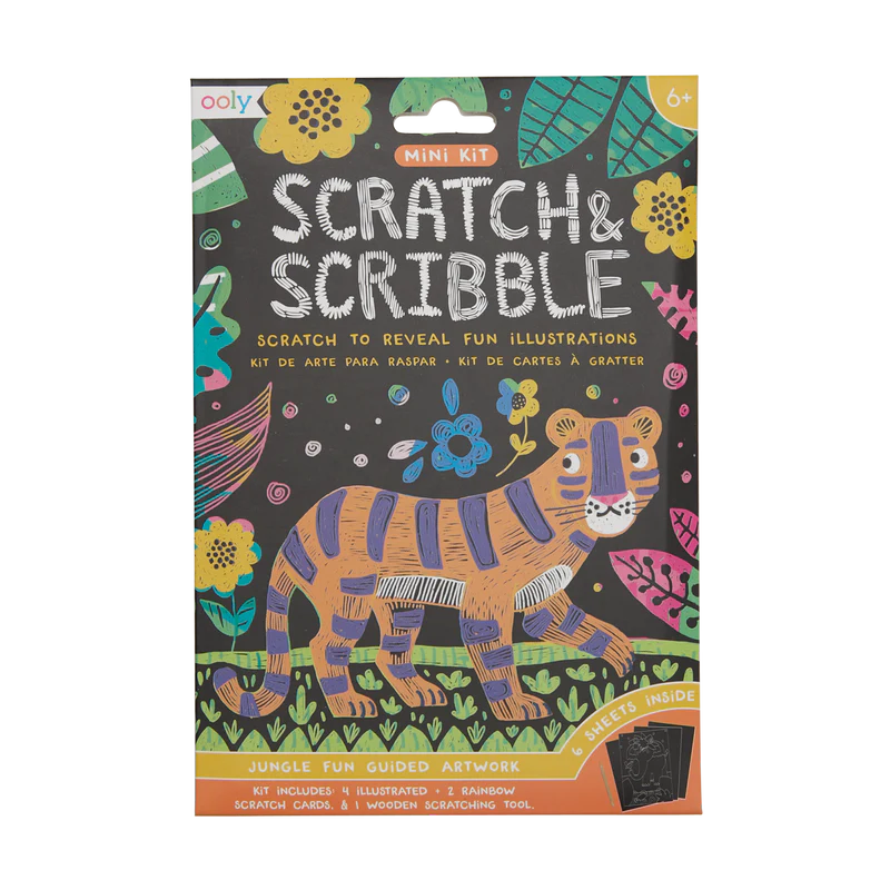 Mini kits de arte para rascar y garabatear