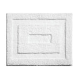 Alfombra de baño blanca  21" X 17"