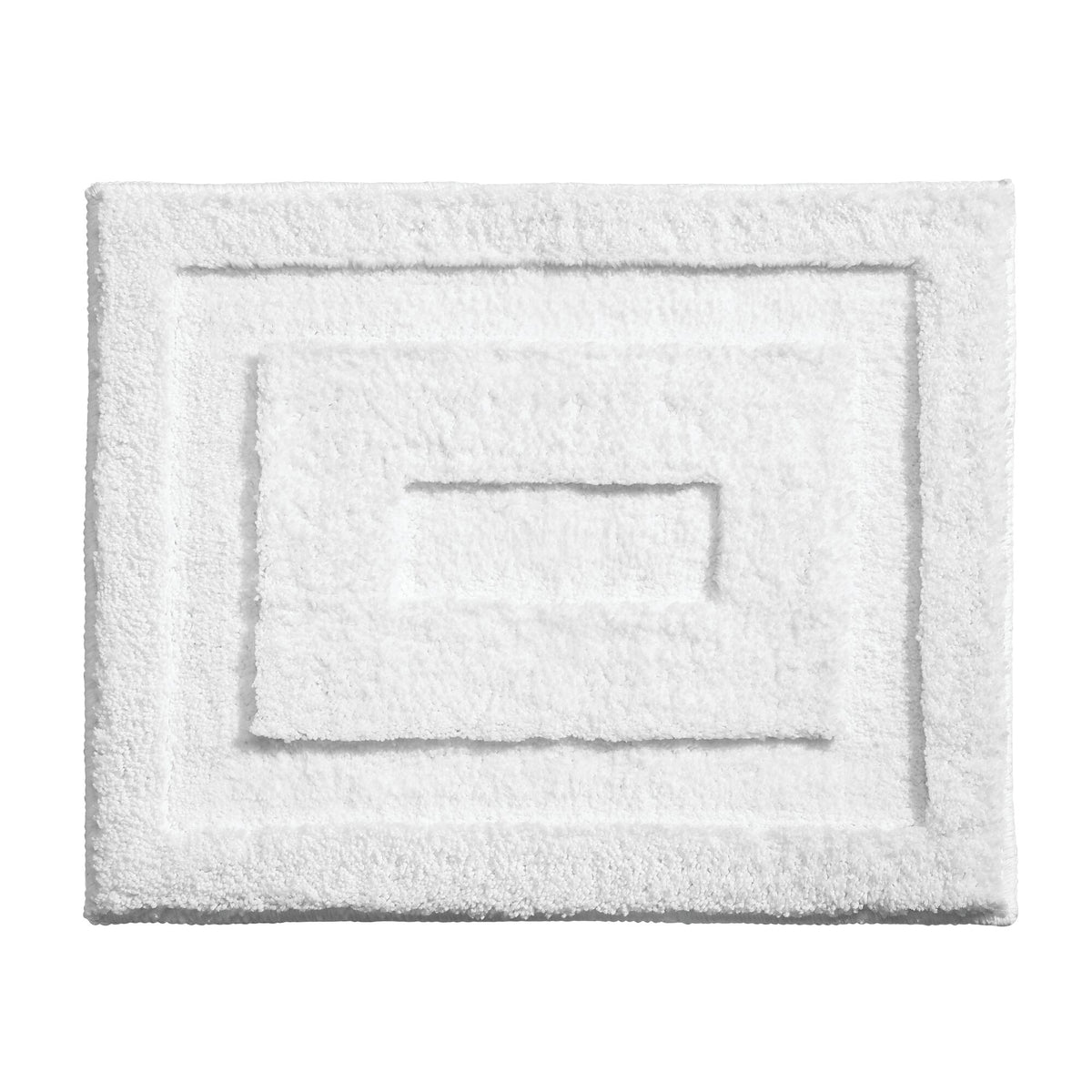 Alfombra de baño blanca  21" X 17"