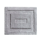 Alfombra de baño gris 53 x 43 cm