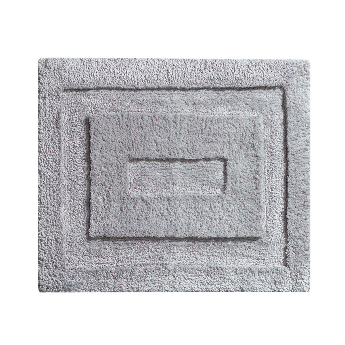 Alfombra de baño gris 53 x 43 cm