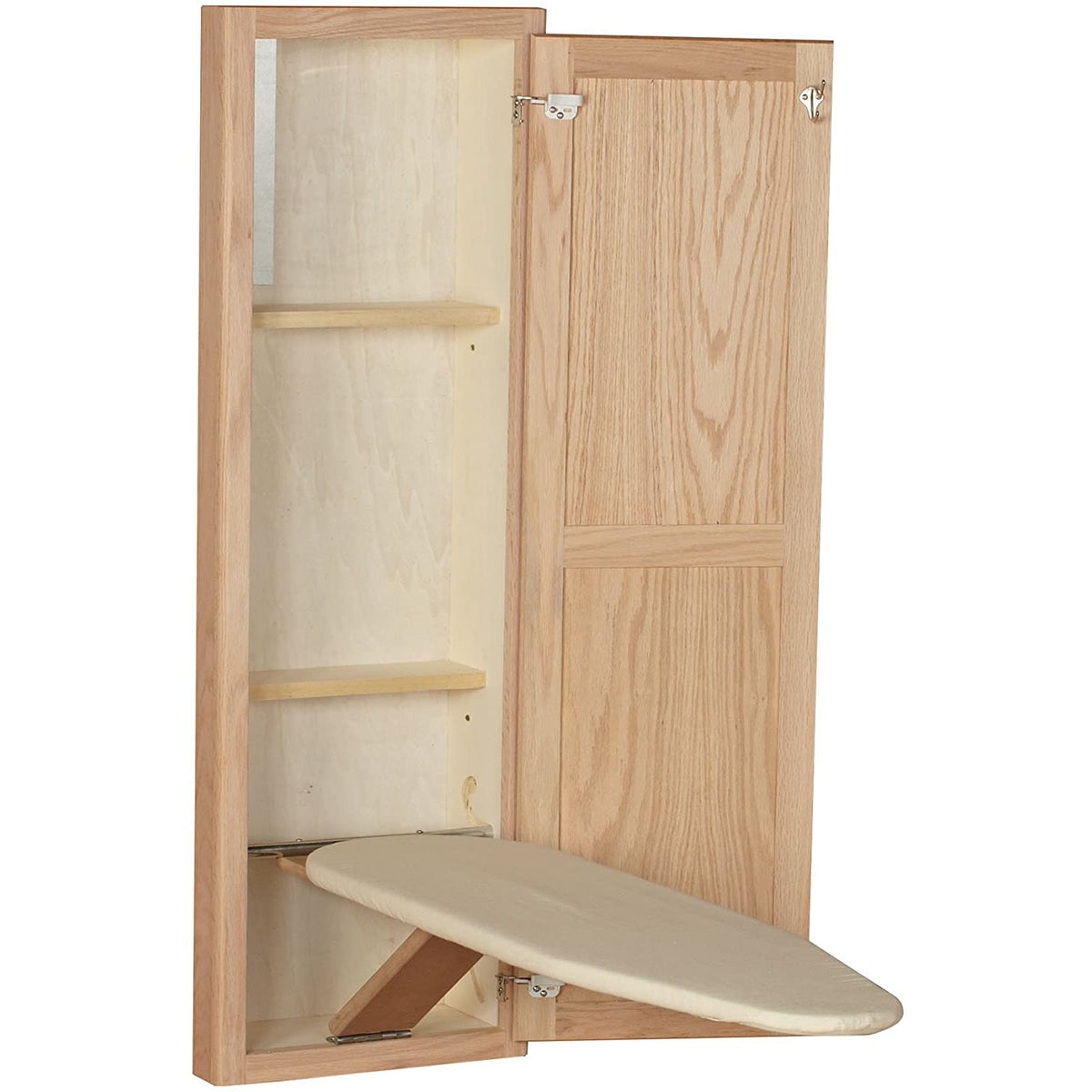 Gabinete de tabla de planchar empotrada con tabla de planchar integrada