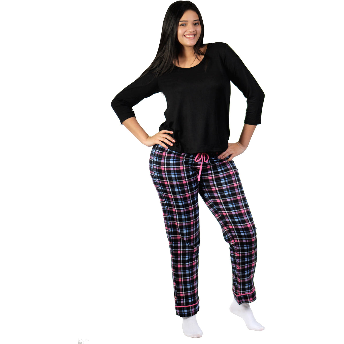 Soft Black Pajama Top