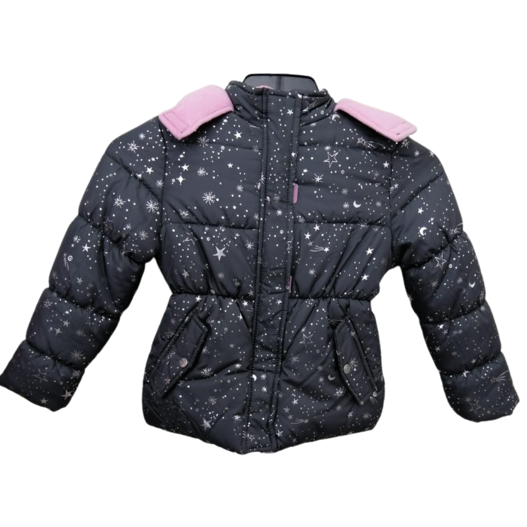 Chaqueta gris/rosa para niña