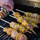 Juego de 50 brochetas planas reutilizables