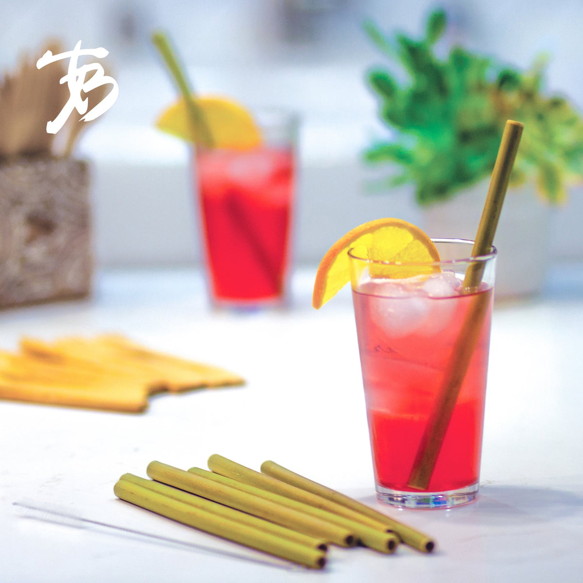 PAJITAS DE BAMBÚ PARA BEBER 8 UNIDADES