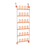 Organizador de zapatos para colgar en la puerta color naranja