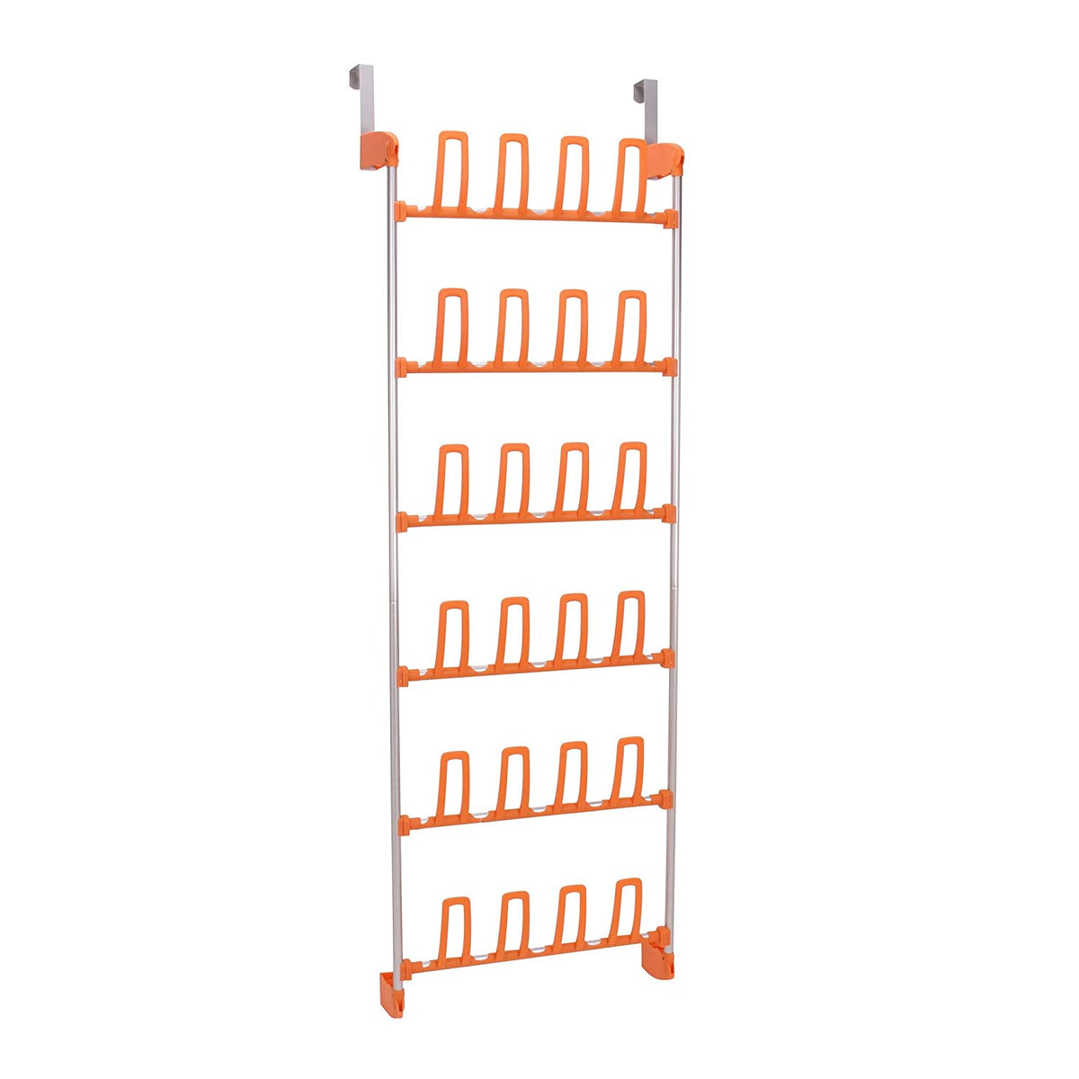 Organizador de zapatos para colgar en la puerta color naranja
