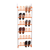 Organizador de zapatos para colgar en la puerta color naranja