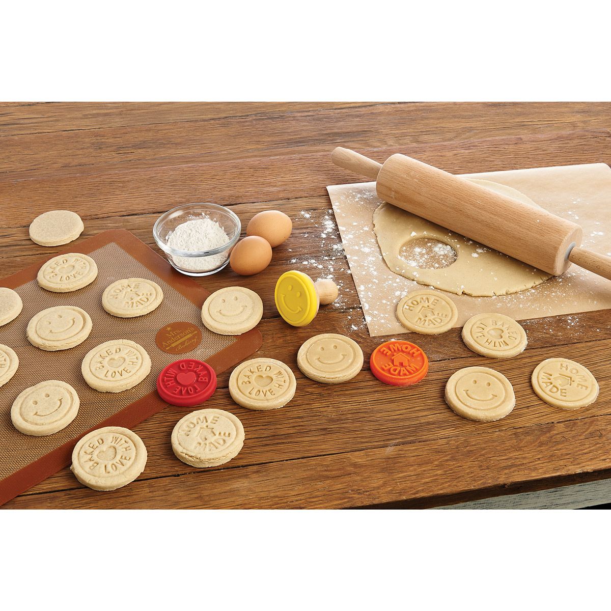 Baking Cookie Stamps Trio, Set of 3