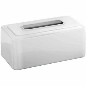 Caja de pañuelos blanca