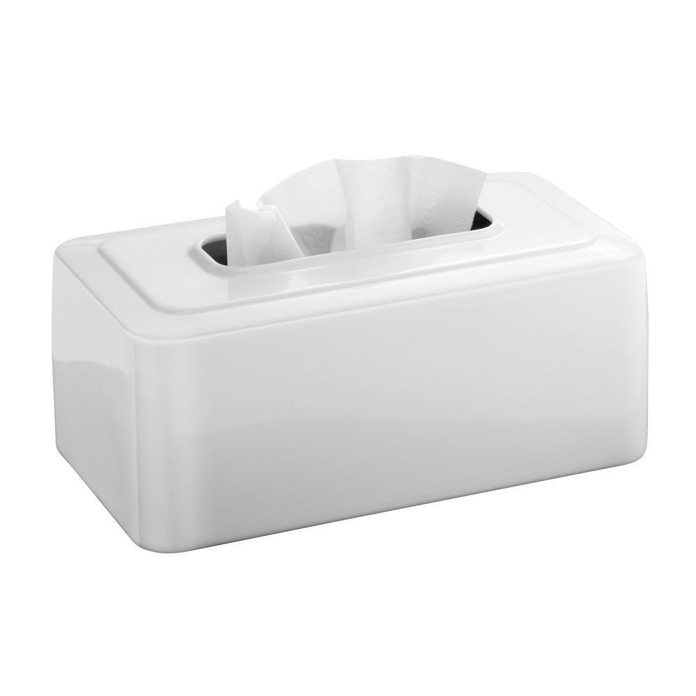 Caja de pañuelos blanca