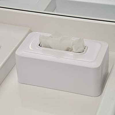 Caja de pañuelos blanca