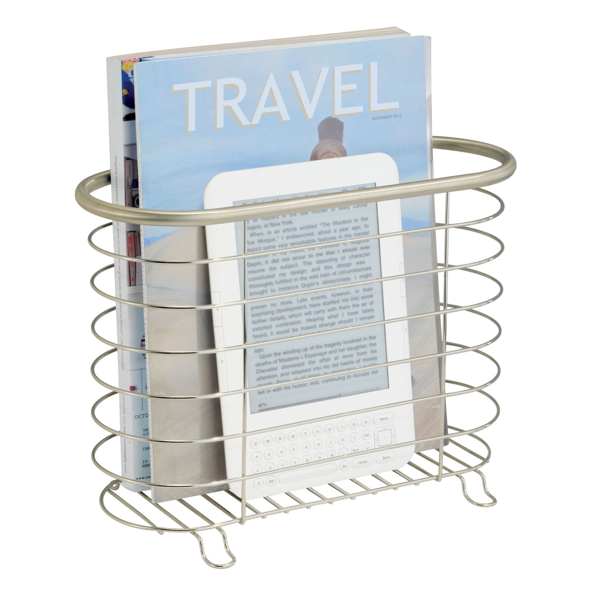 Magazine rack 12" x 6" x 8.5"
