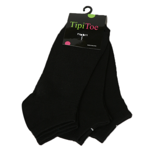 3 pairs of black ankle socks