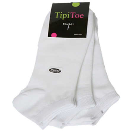 3 pairs of white ankle socks