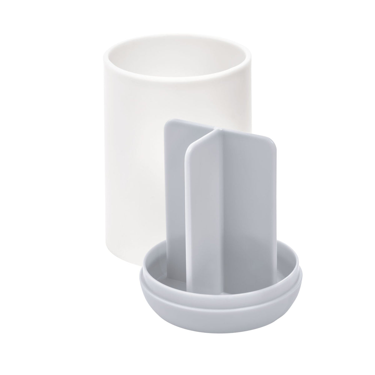 White toothbrush holder