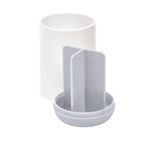 White toothbrush holder