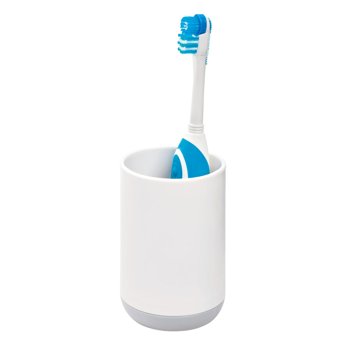 White toothbrush holder