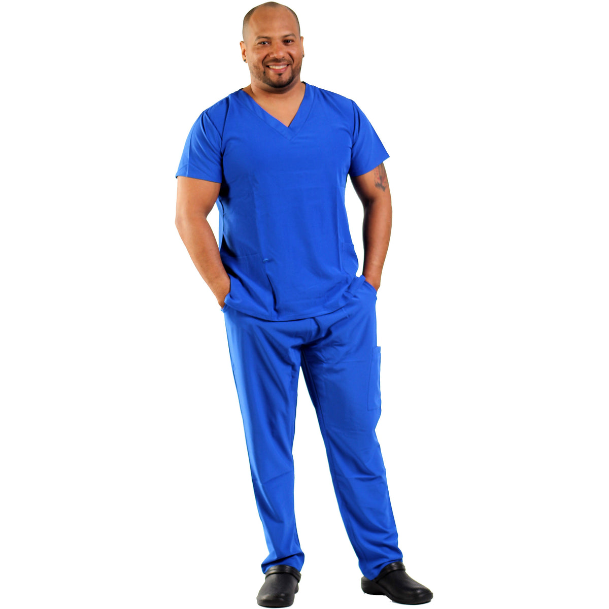 UNIFORME STRECH AZUL REY - AZUL ELÉCTRICO
