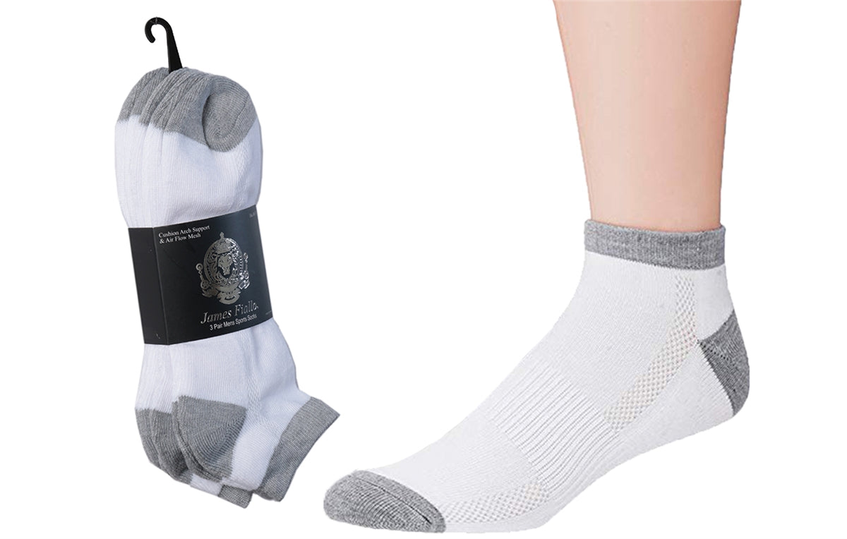 Calcetines deportivos acolchados de hombre, pack de 3 pares