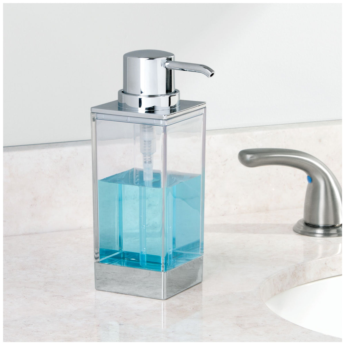 Dosificador de jabón alto 6.35 x 6.35 x 17.78 cm